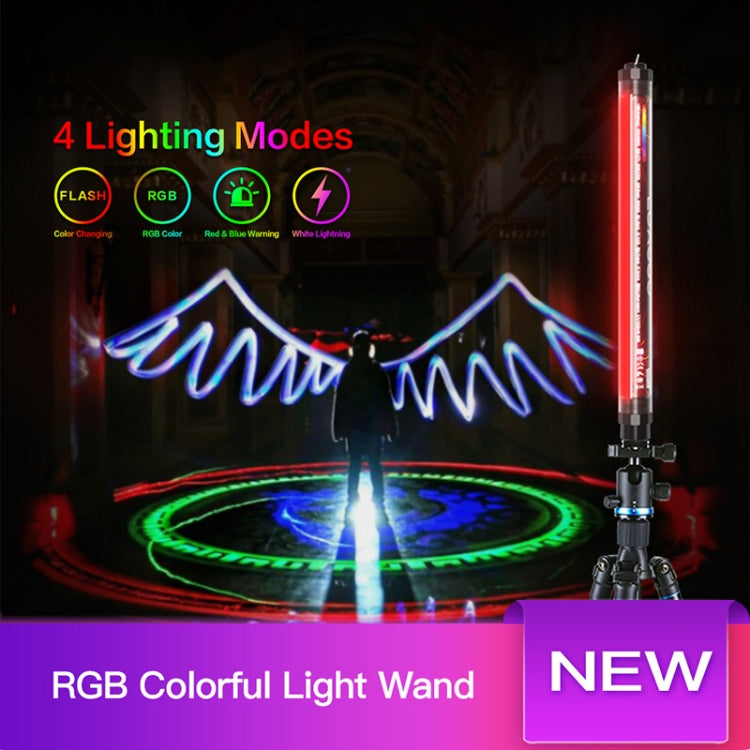 LUXCeO P7RGB Colorful Photo LED Stick Video Light APP Control Adjustable Color Temperature Waterproof Handheld LED Fill Light with Remote Control - free shipping - PMC TechLife - Order now!