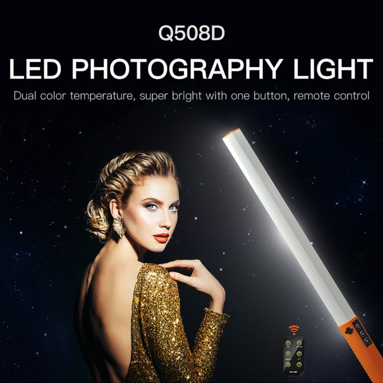 LUXCeO Q508D Dual Color Temperature Photo LED Stick Video Light Handheld LED Fill Light Flash Lighting Lamp(Orange) - free shipping - PMC TechLife - Order now!