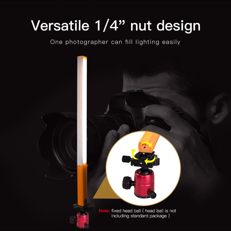LUXCeO Q508D Dual Color Temperature Photo LED Stick Video Light Handheld LED Fill Light Flash Lighting Lamp(Orange) - free shipping - PMC TechLife - Order now!