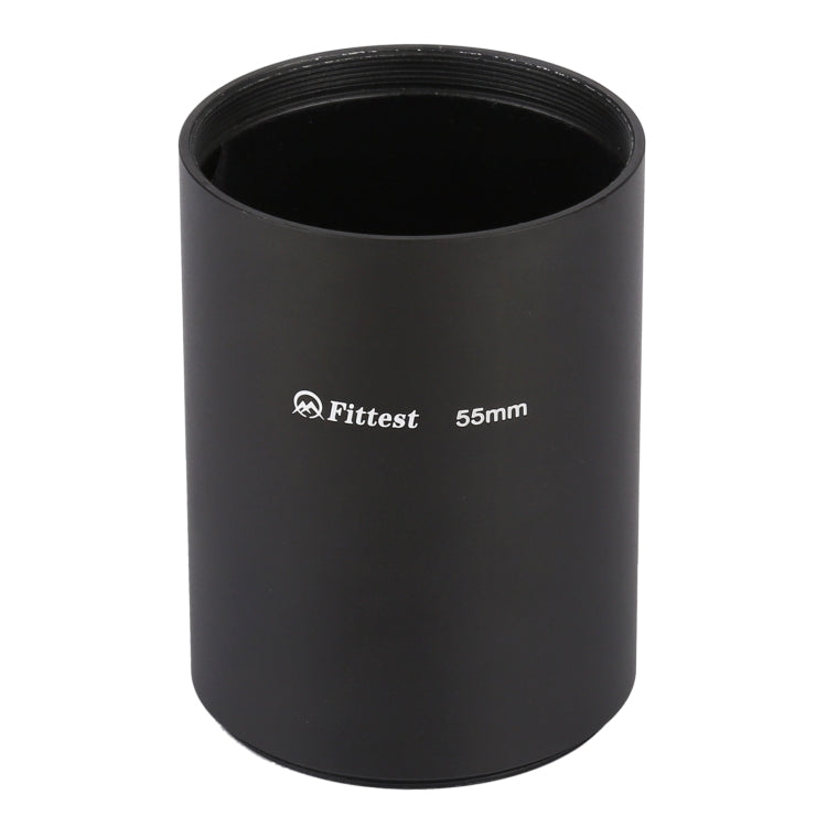 FITTEST 55mm Thread Type Straight Tube Full Metal Lens Hood Shade for Medium Telephoto Lens - free shipping - PMC TechLife - Order now!