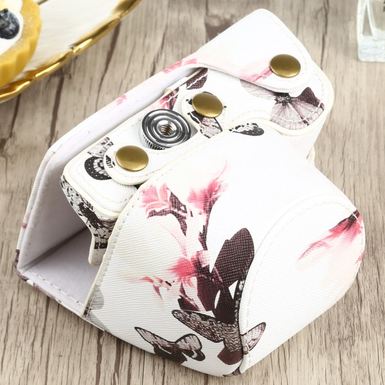 Flower Pattern PU Leather Camera Case for Sony A6000 / A6300 / A6400 / Nex 6 (White) - free shipping - PMC TechLife - Order now!