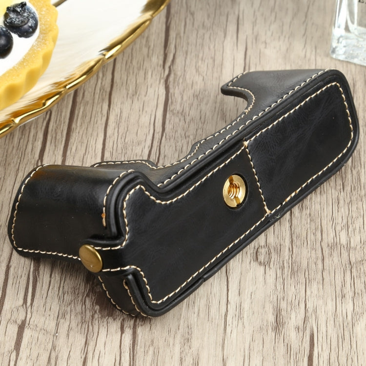 1/4 inch Thread PU Leather Camera Half Case Base for FUJIFILM XT200 (Black) - free shipping - PMC TechLife - Order now!