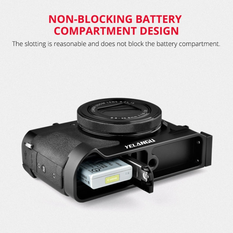 YELANGU CL9-A Camera Expansion Board Base L Plate Kit with LED Light + Tripod + Ball-head for Canon G7X2/ G7X3(Black) - free shipping - PMC TechLife - Order now!