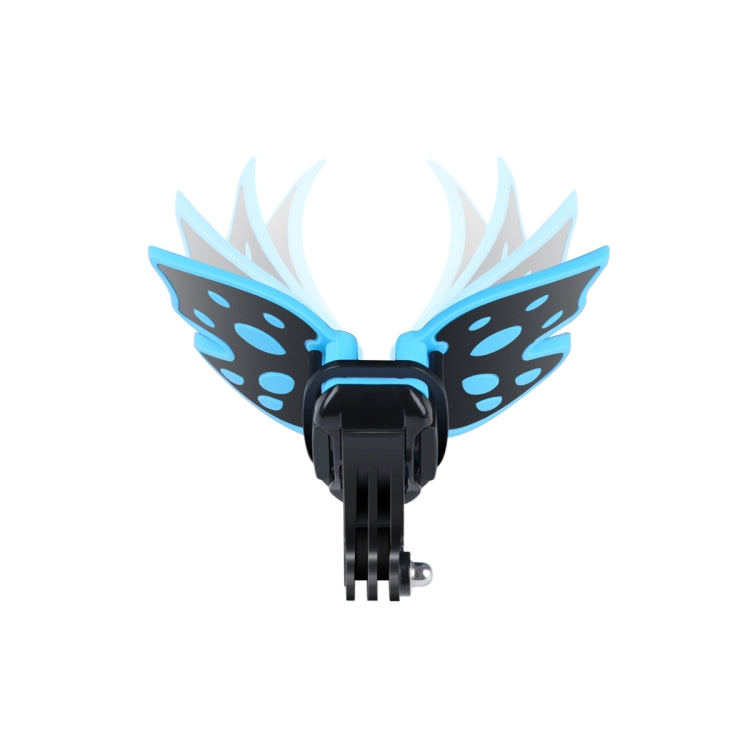 Butterfly Helmet Mount Adapter with 3-Way Pivot Arm & J-Hook Buckle & Long Screw for GoPro, Insta360, DJI and Other Action Cameras (Blue) - Helmet Mount by PMC TechLife | Online Shopping South Africa | PMC TechLife | Buy Now Pay Later Mobicred