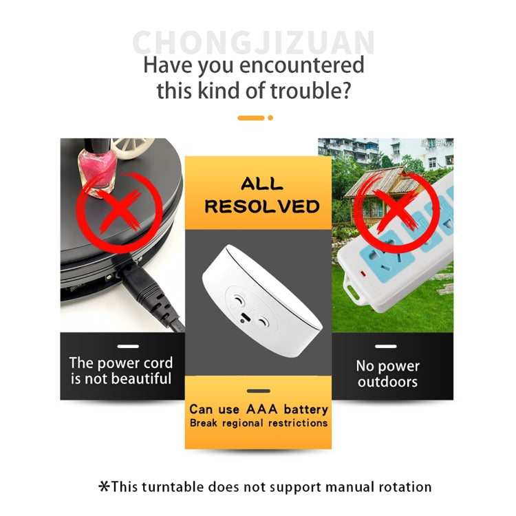 13cm Xiaoai Electric Rotating Turntable Display Stand Video Shooting Props Turntable (White) -  by PMC TechLife | Online Shopping South Africa | PMC TechLife | Buy Now Pay Later Mobicred