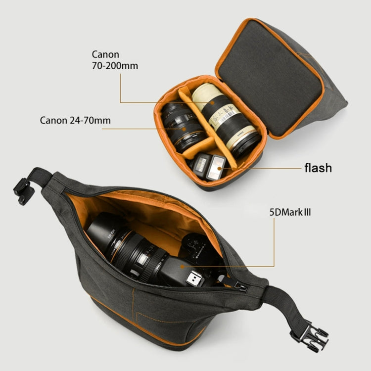 HU107513 Portable Waterproof Scratch-proof Abrasive Material Outdoor Sports Sling Shoulder Bag Handbag DSLR Camera Bag Phone Bag with Adjustable Detachable Shoulder Strap for GoPro, SJCAM, Nikon, Cano ... Samsung, Huawei, Size: 25.5 x 20.5 x 29 cm(Orange) - free shipping - PMC TechLife - Order now!