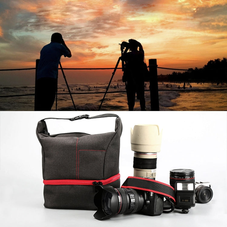 HU107513 Portable Waterproof Scratch-proof Abrasive Material Outdoor Sports Sling Shoulder Bag Handbag DSLR Camera Bag Phone Bag with Adjustable Detachable Shoulder Strap for GoPro, SJCAM, Nikon, Cano ... e, Samsung, Huawei, Size: 25.5 x 20.5 x 29 cm(Red) - free shipping - PMC TechLife - Order now!