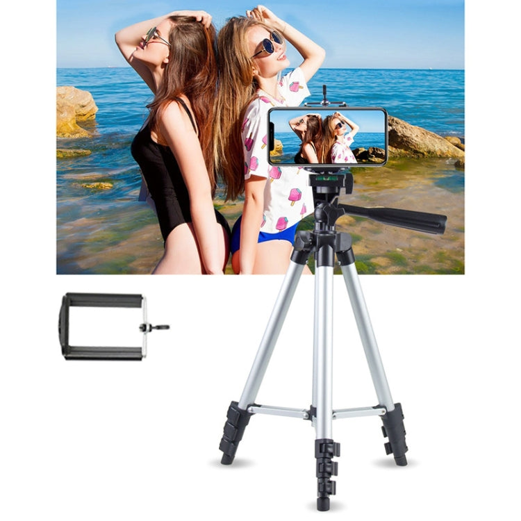 Live Broadcast Tripod 4-Section Folding Legs Aluminum Alloy Tripod Mount with U-Shape Three-Dimensional Tripod Head for DSLR & Digital Camera, Adjustable Height: 35-106cm - free shipping - PMC TechLife - Order now!