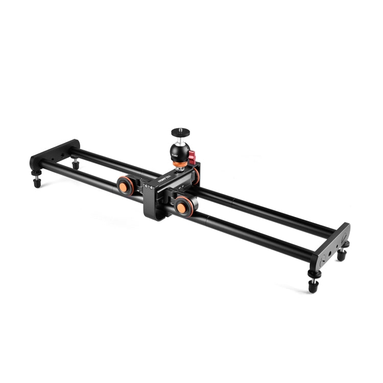 YELANGU L4X-60ET 60cm Splicing Slide Rail Track + Trolley Rail Buckle with Ballhead for SLR Cameras / Video Cameras (Black) - free shipping - PMC TechLife - Order now!