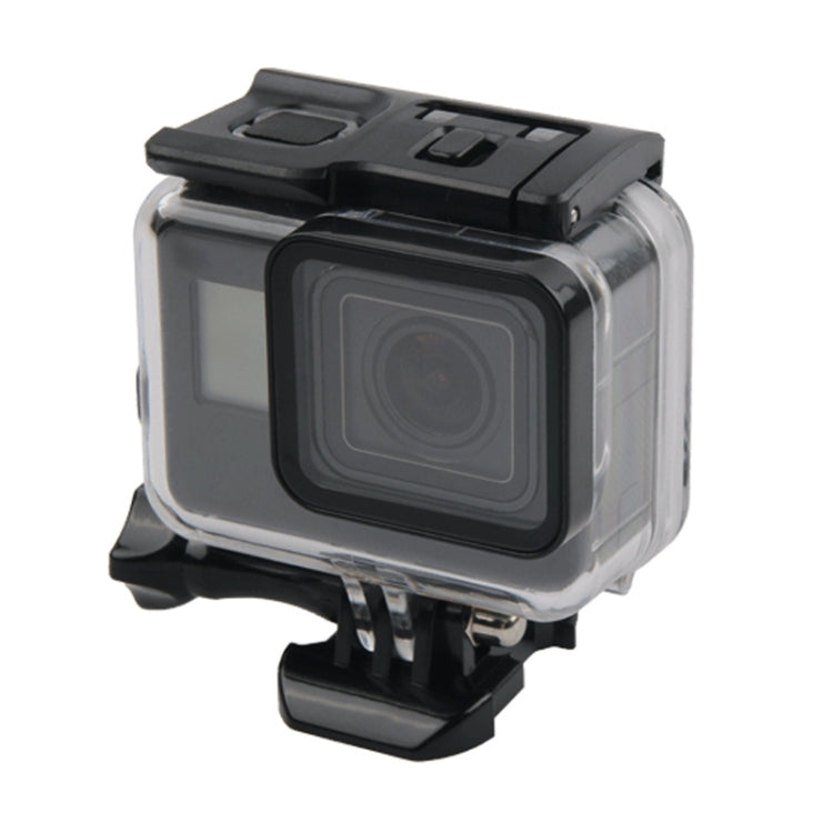 45m Waterproof Housing Protective Case + Touch Screen Back Cover for GoPro NEW HERO /HERO6 /5, with Buckle Basic Mount & Screw, No Need to Remove Lens (Transparent) - Waterproof Cases by PMC TechLife | Online Shopping South Africa | PMC TechLife | Buy Now Pay Later Mobicred