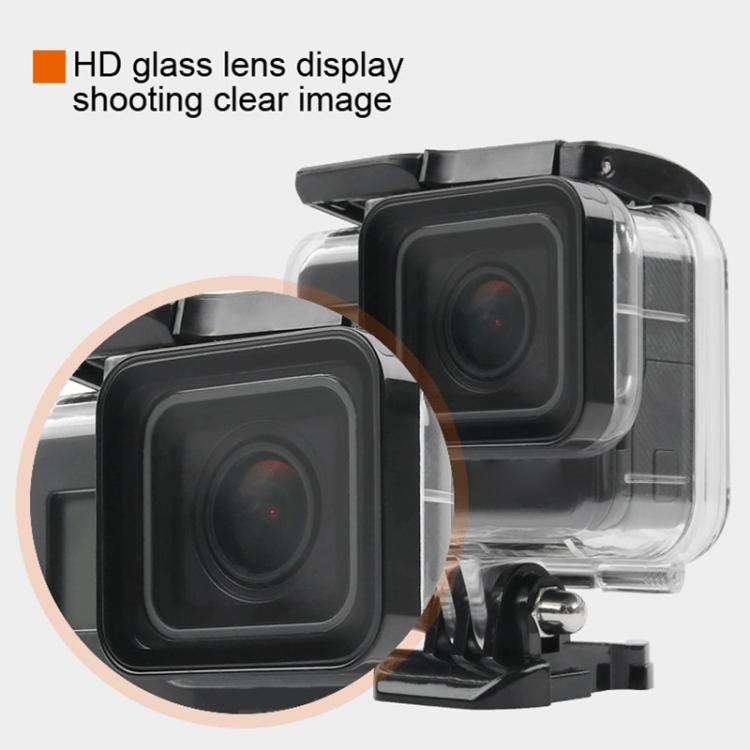 45m Waterproof Housing Protective Case + Touch Screen Back Cover for GoPro NEW HERO /HERO6 /5, with Buckle Basic Mount & Screw, No Need to Remove Lens (Transparent) - Waterproof Cases by PMC TechLife | Online Shopping South Africa | PMC TechLife | Buy Now Pay Later Mobicred