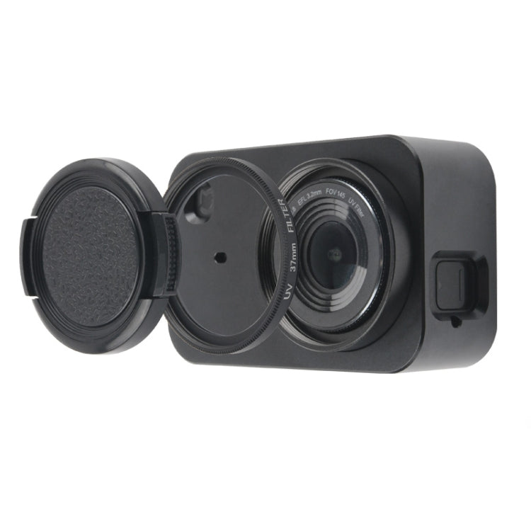 Housing Shell Aluminum Alloy Protective Cage with 37mm Filter Lens & Lens Cap & Screw for Xiaomi Mijia Small Camera (Black) - Metal Cases by PMC TechLife | Online Shopping South Africa | PMC TechLife | Buy Now Pay Later Mobicred