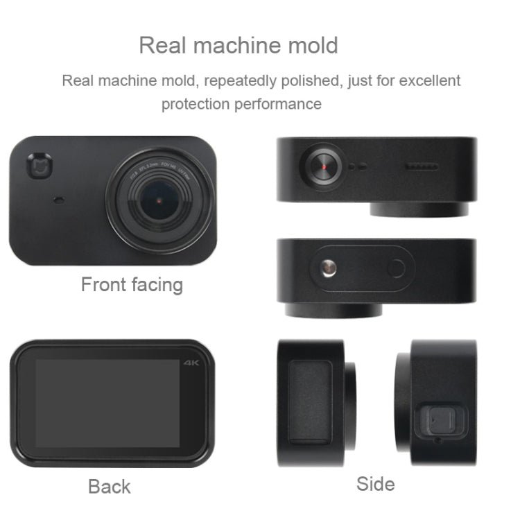 Housing Shell Aluminum Alloy Protective Cage with 37mm Filter Lens & Lens Cap & Screw for Xiaomi Mijia Small Camera (Black) - Metal Cases by PMC TechLife | Online Shopping South Africa | PMC TechLife | Buy Now Pay Later Mobicred