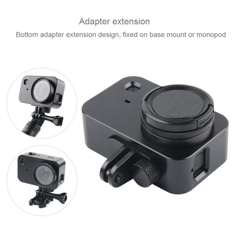 Housing Shell Aluminum Alloy Protective Cage with 37mm Filter Lens & Lens Cap & Screw for Xiaomi Mijia Small Camera (Black) - Metal Cases by PMC TechLife | Online Shopping South Africa | PMC TechLife | Buy Now Pay Later Mobicred
