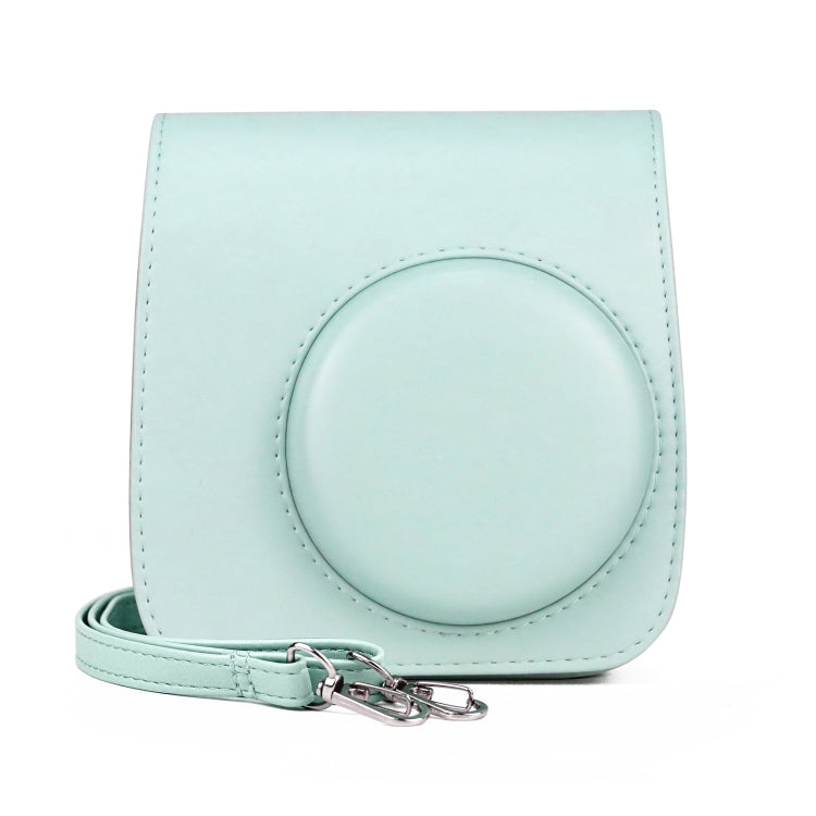 Retro Full Body PU Leather Case Camera  Bag with Strap for FUJIFILM instax mini 7+ (Baby Blue) - Leather Bag by PMC TechLife | Online Shopping South Africa | PMC TechLife | Buy Now Pay Later Mobicred