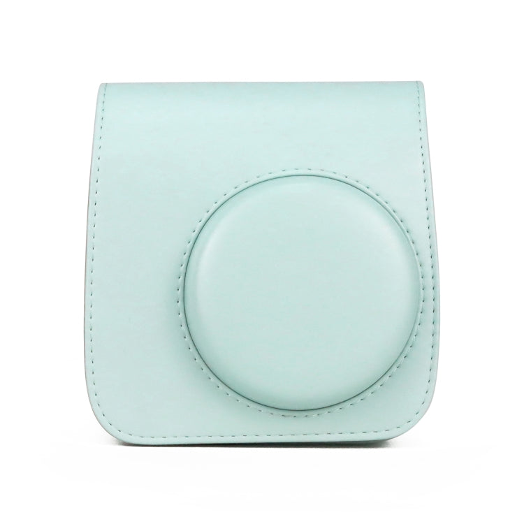 Retro Full Body PU Leather Case Camera  Bag with Strap for FUJIFILM instax mini 7+ (Baby Blue) - Leather Bag by PMC TechLife | Online Shopping South Africa | PMC TechLife | Buy Now Pay Later Mobicred