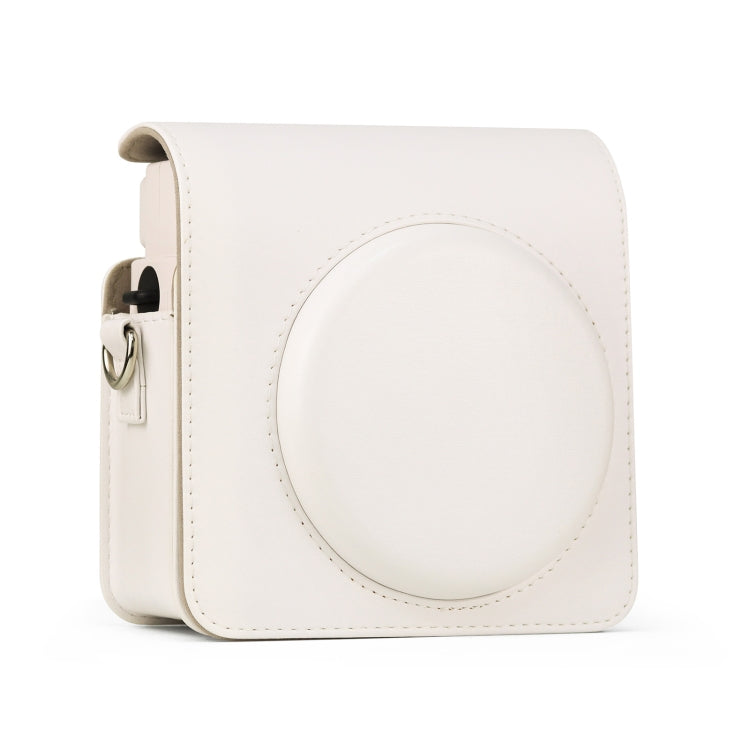 Full Body PU Leather Case Camera  Bag with Strap for FUJIFILM instax Square SQ1 (White) - Leather Bag by PMC TechLife | Online Shopping South Africa | PMC TechLife | Buy Now Pay Later Mobicred