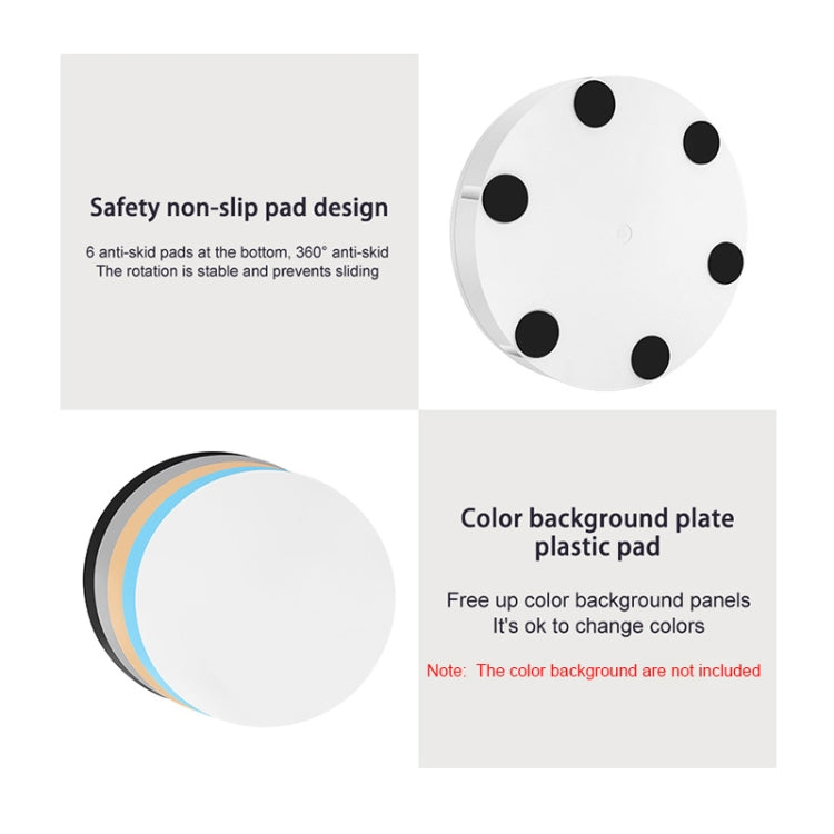 42cm Electric Rotating Display Stand Video Shooting Props Turntable, Load: 100kg, Plug-in Power, EU Plug(White) -  by PMC TechLife | Online Shopping South Africa | PMC TechLife | Buy Now Pay Later Mobicred