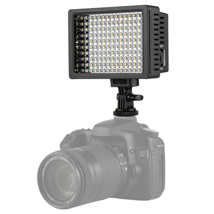 HD-160 White Light LED Video Light on-Camera Photography Lighting Fill Light for Canon, Nikon, DSLR Camera with 3 Filter Plates - free shipping - PMC TechLife - Order now!