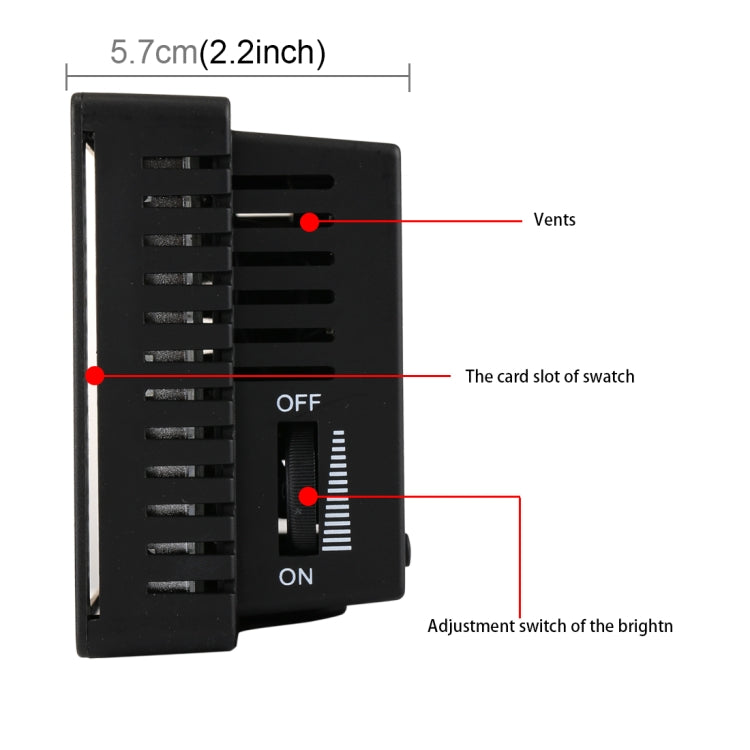 HD-160 White Light LED Video Light on-Camera Photography Lighting Fill Light for Canon, Nikon, DSLR Camera with 3 Filter Plates - free shipping - PMC TechLife - Order now!