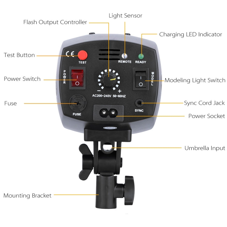Godox K-180A Mini Master 180Ws Studio Flash Light Photo Flash Speedlight(EU Plug) - free shipping - PMC TechLife - Order now!