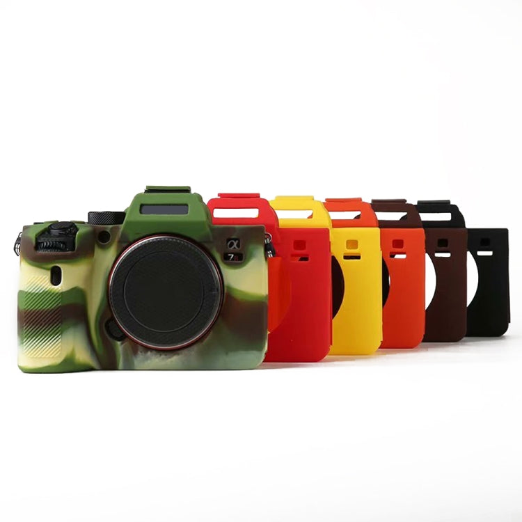 For Sony A7R4 Soft Silicone Protective Case(Yellow) - Protective Case by PMC TechLife | Online Shopping South Africa | PMC TechLife | Buy Now Pay Later Mobicred