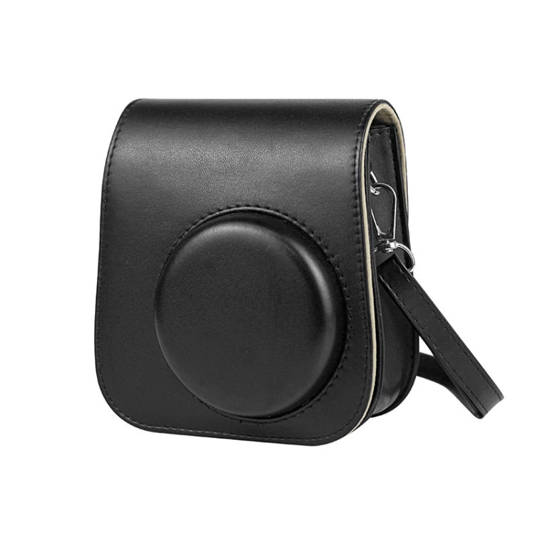 Solid Color Full Body Camera Leather Case Bag with Strap for FUJIFILM Instax mini 11 (Black) - free shipping - PMC TechLife - Order now!