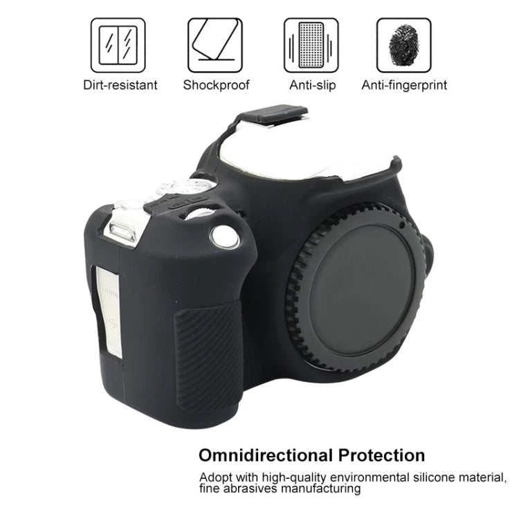 For Canon EOS 200D / EOS 200D Mark II Soft Silicone Protective Case(White) - Protective Case by PMC TechLife | Online Shopping South Africa | PMC TechLife | Buy Now Pay Later Mobicred
