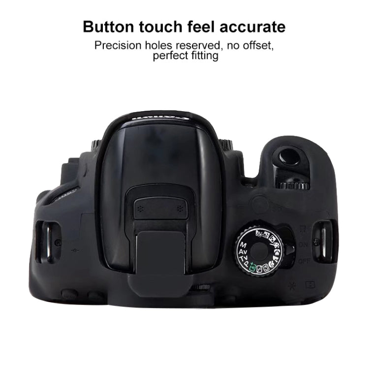 For Canon EOS 600D Soft Silicone Protective Case(Black) - Protective Case by PMC TechLife | Online Shopping South Africa | PMC TechLife | Buy Now Pay Later Mobicred