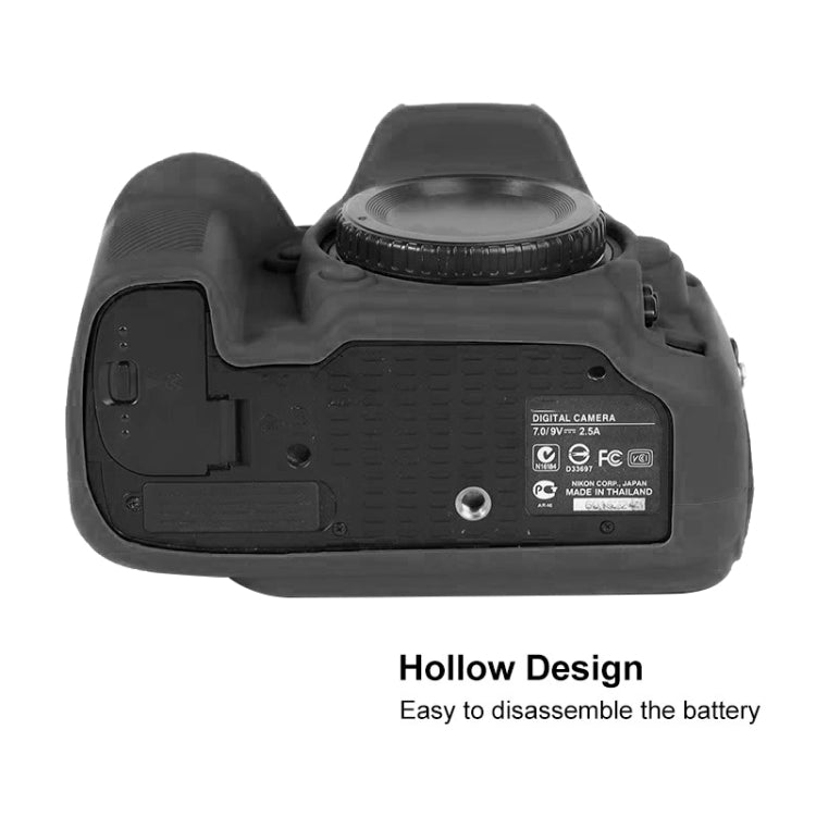 For Nikon D600 / D610 Soft Silicone Protective Case(Black) - free shipping - PMC TechLife - Order now!