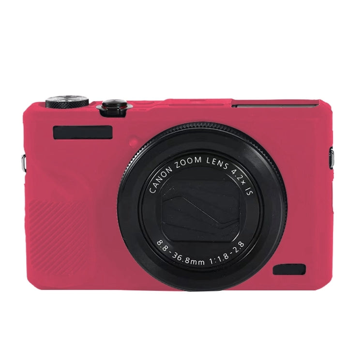 For Canon PowerShot G7 X Mark III / G7X III / G7X3 Soft Silicone Protective Case(Rose Red) - free shipping - PMC TechLife - Order now!