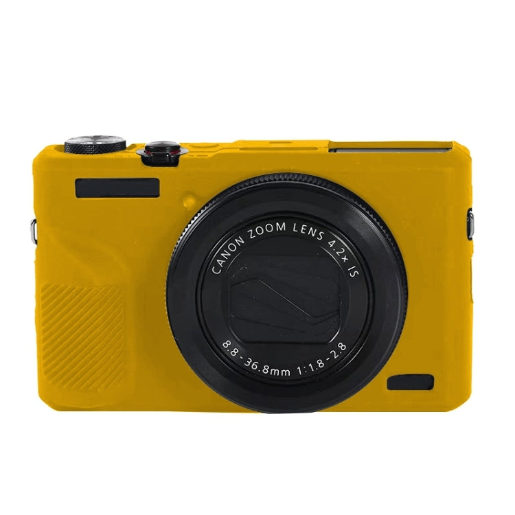 For Canon PowerShot G7 X Mark III / G7X III / G7X3 Soft Silicone Protective Case(Yellow) - free shipping - PMC TechLife - Order now!