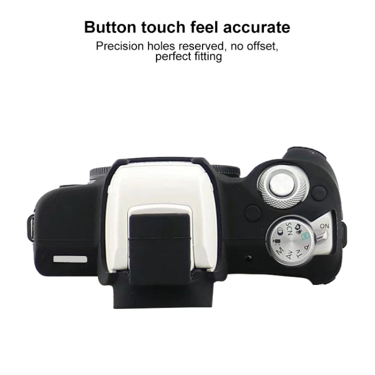 For Canon EOS M50 Mark II / M50 II Soft Silicone Protective Case(White) - Protective Case by PMC TechLife | Online Shopping South Africa | PMC TechLife | Buy Now Pay Later Mobicred