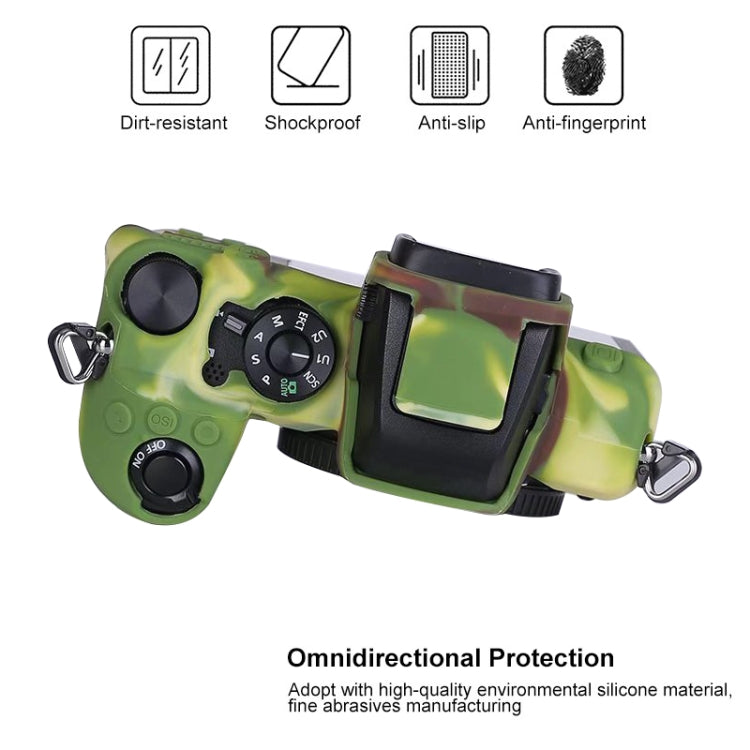 Soft Silicone Protective Case for Nikon Z50 (Camouflage) - Protective Case by PMC TechLife | Online Shopping South Africa | PMC TechLife | Buy Now Pay Later Mobicred