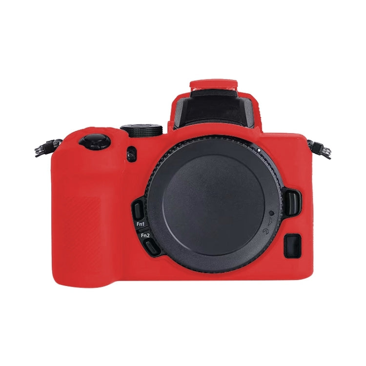 Soft Silicone Protective Case for Nikon Z50 (Red) - Protective Case by PMC TechLife | Online Shopping South Africa | PMC TechLife | Buy Now Pay Later Mobicred