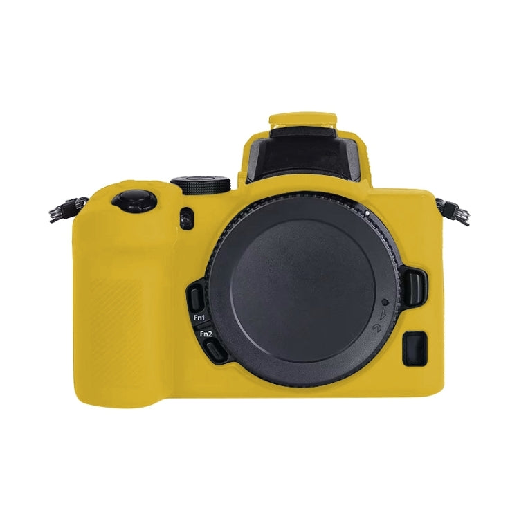 Soft Silicone Protective Case for Nikon Z50 (Yellow) - Protective Case by PMC TechLife | Online Shopping South Africa | PMC TechLife | Buy Now Pay Later Mobicred