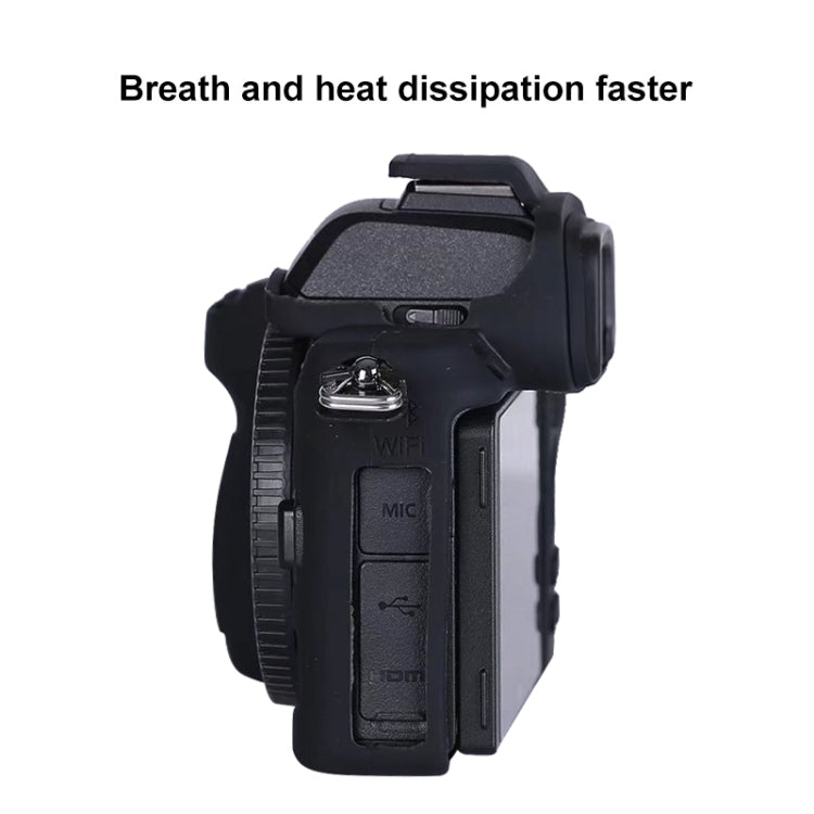 Soft Silicone Protective Case for Nikon Z50 (Black) - Protective Case by PMC TechLife | Online Shopping South Africa | PMC TechLife | Buy Now Pay Later Mobicred