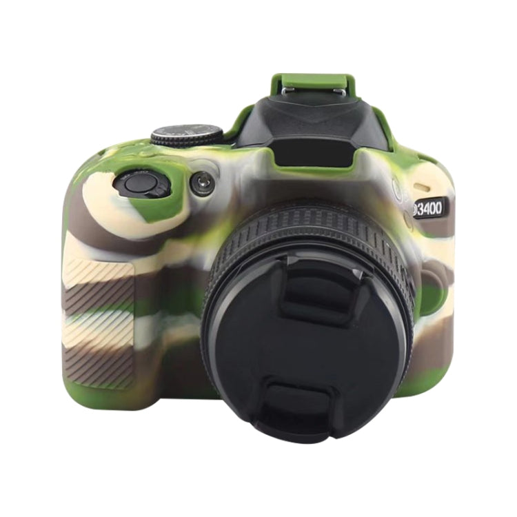 Soft Silicone Protective Case for Nikon D3400 / D3300 (Camouflage) - Protective Case by PMC TechLife | Online Shopping South Africa | PMC TechLife | Buy Now Pay Later Mobicred