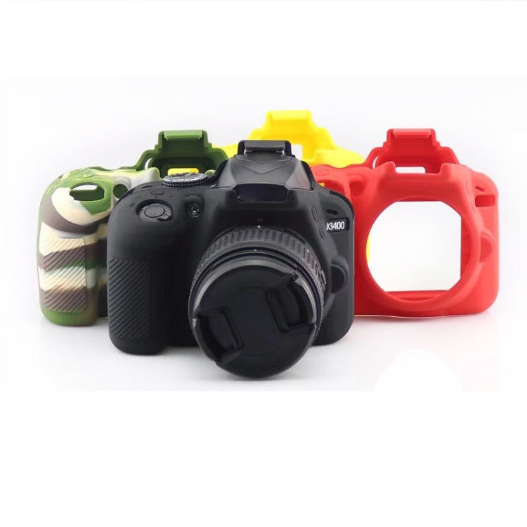 Soft Silicone Protective Case for Nikon D3400 / D3300 (Black) - Protective Case by PMC TechLife | Online Shopping South Africa | PMC TechLife | Buy Now Pay Later Mobicred