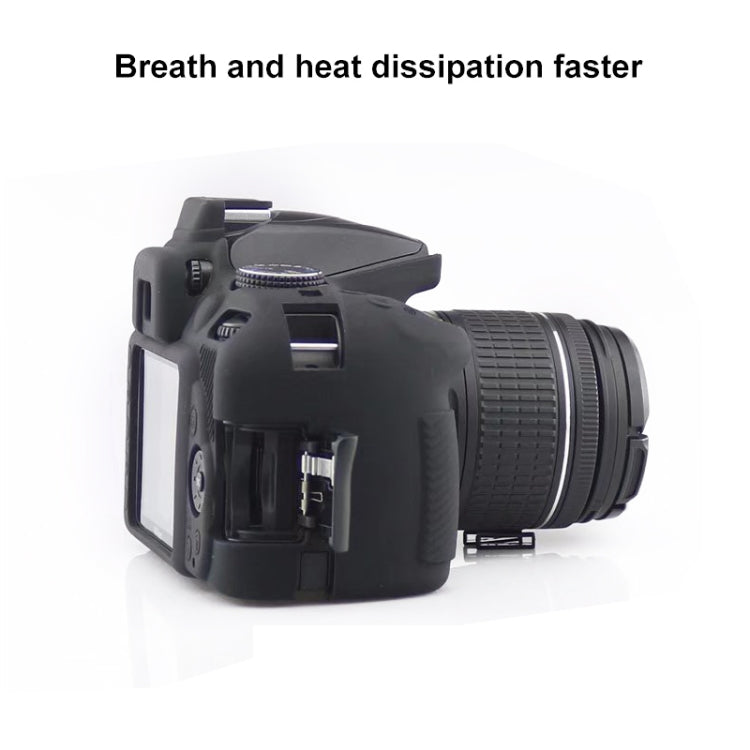 Soft Silicone Protective Case for Nikon D3400 / D3300 (Black) - Protective Case by PMC TechLife | Online Shopping South Africa | PMC TechLife | Buy Now Pay Later Mobicred