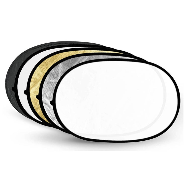 Godox FT05-1 60 x 90cm 5-in-1 Silver / Soft / Gold / White / Black Oval Folding Reflector Board - free shipping - PMC TechLife - Order now!