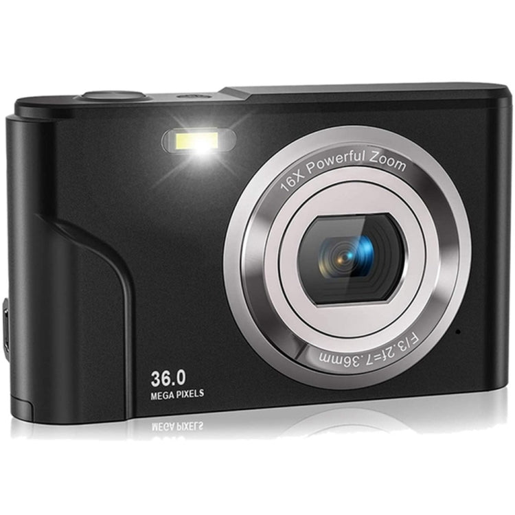 DC311 2.4 inch 36MP 16X Zoom 2.7K Full HD Digital Camera Children Card Camera, EU Plug(Black) - Children Cameras by PMC TechLife | Online Shopping South Africa | PMC TechLife | Buy Now Pay Later Mobicred