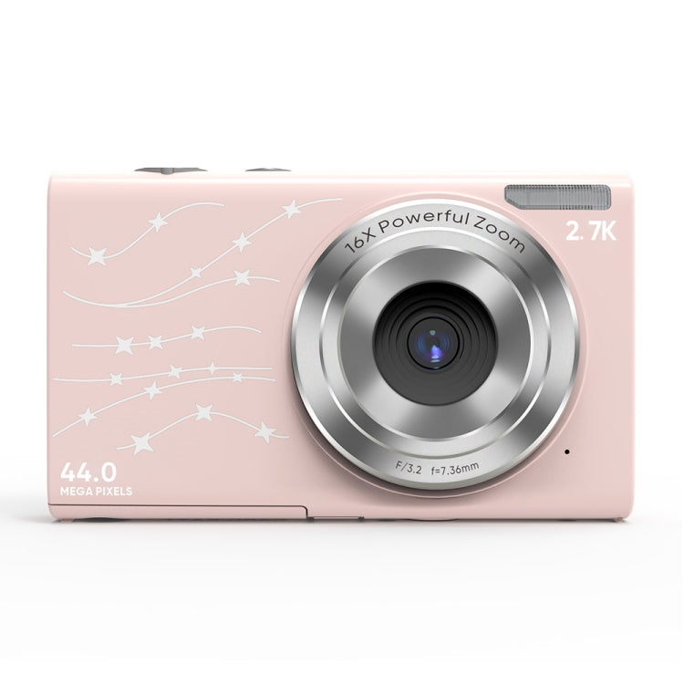DC402 2.4 inch 44MP 16X Zoom 2.7K Full HD Digital Camera Children Card Camera, UK Plug (Pink) - Children Cameras by PMC TechLife | Online Shopping South Africa | PMC TechLife | Buy Now Pay Later Mobicred