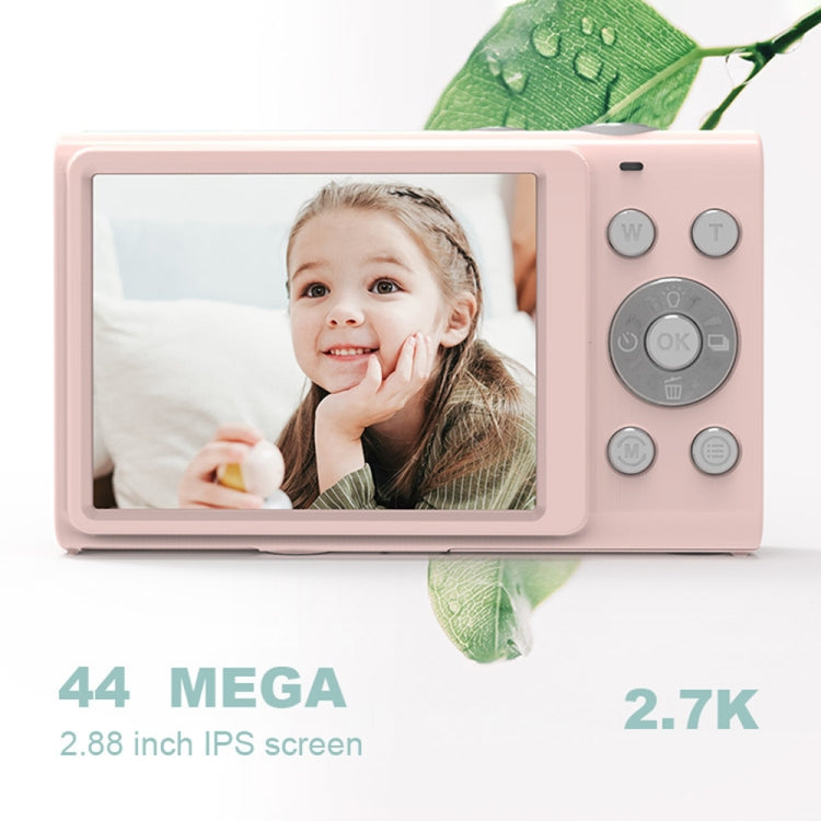DC402 2.4 inch 44MP 16X Zoom 2.7K Full HD Digital Camera Children Card Camera, UK Plug (Pink) - Children Cameras by PMC TechLife | Online Shopping South Africa | PMC TechLife | Buy Now Pay Later Mobicred