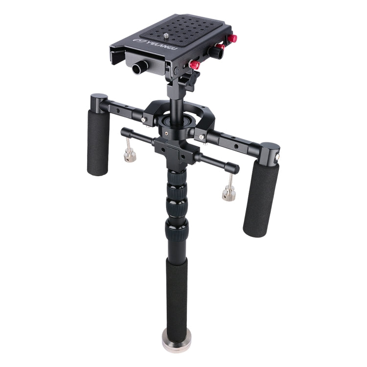 YELANGU S300 4 in 1 Multifunctional Rig + Dual Handheld Shoulder Rig + Monopod + Stabilizer for Cameras / SLR Cameras, Height Range: 63cm-170cm(Black) - free shipping - PMC TechLife - Order now!