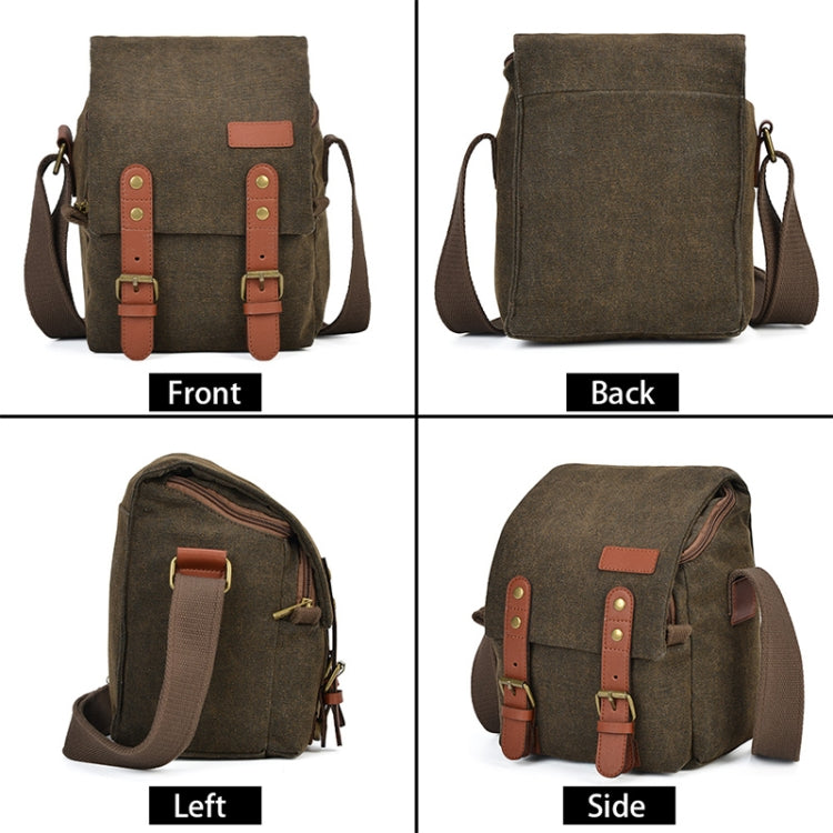CADEN N1 Simple Retro Multifunctional Canvas Waterproof Digital Camera Photography Bag (Beige White) - free shipping - PMC TechLife - Order now!