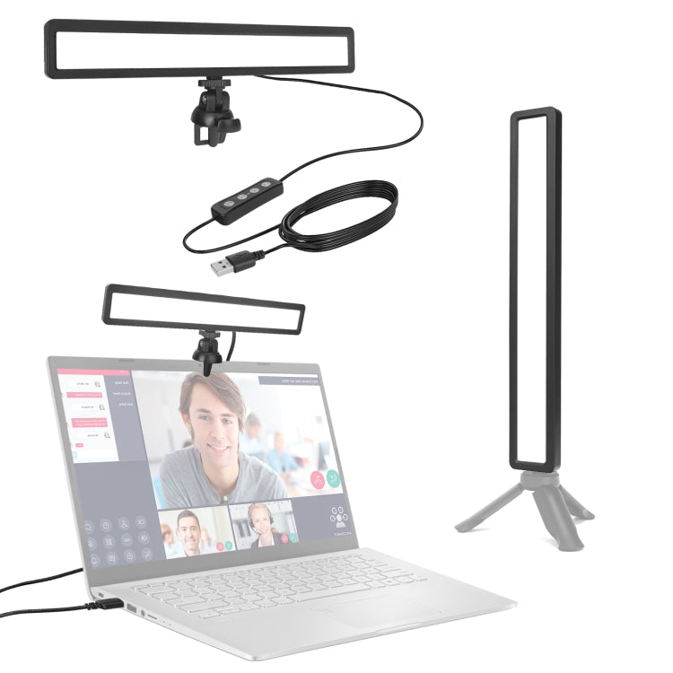 LUXCeO WS66 USB LED Live Video Light 2500K-9000K Bi-color Laptop Conference Fill Light - free shipping - PMC TechLife - Order now!