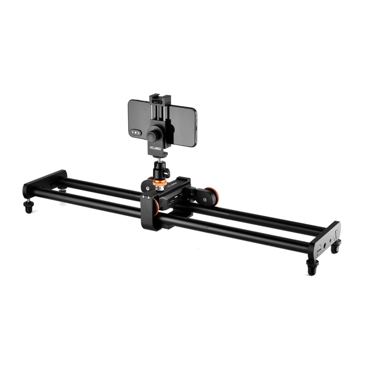 YELANGU L60E 60cm Slide Rail Track + L4 3-Wheel Video Dolly with Phone Clamp & Ballhead - free shipping - PMC TechLife - Order now!