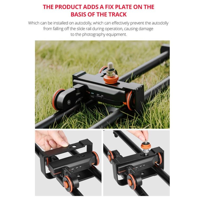 YELANGU L60E 60cm Slide Rail Track + L4 3-Wheel Video Dolly with PC142 Phone Clamp & Ballhead - free shipping - PMC TechLife - Order now!