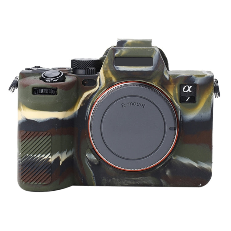 Soft Silicone Protective Case for Sony A7 IV (Camouflage) - Protective Case by PMC TechLife | Online Shopping South Africa | PMC TechLife